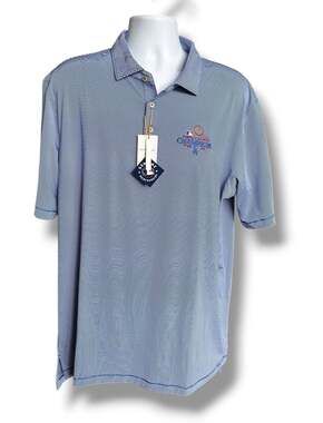 New Peter Millar Blue White Stripe LA Dodgers 2024 World Series Champs XXL